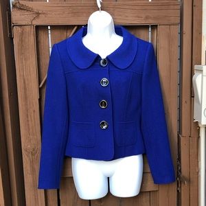 ELLEN TRACY | Cobalt Four-Button Blazer